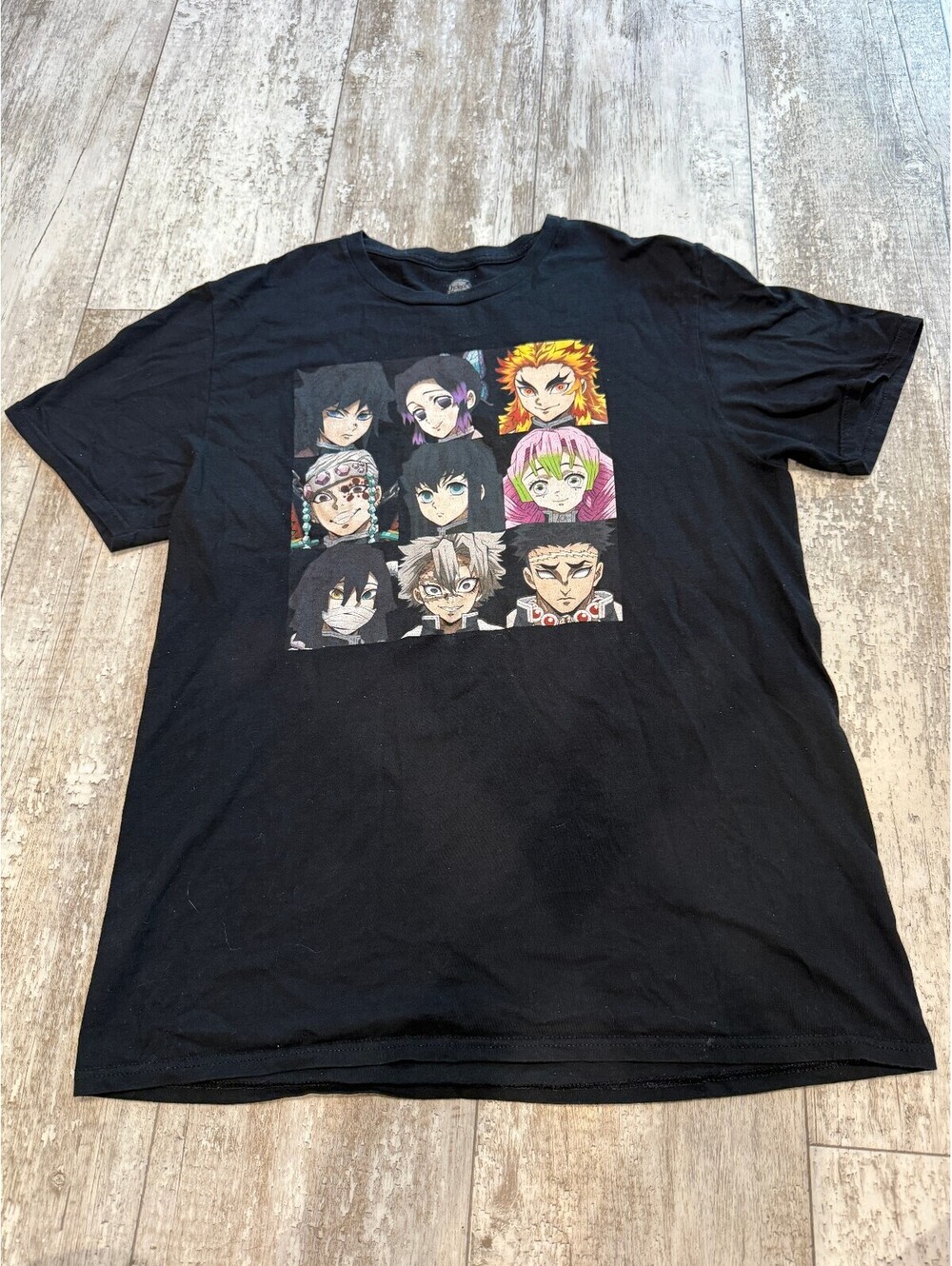 Demon Slayer Hashira Mens L Anime Character Graphic Tee
